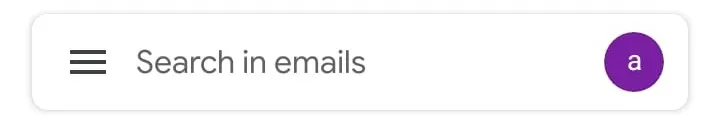 Step 2. Hit top left icon (three lines), before Search in emails | pop3 phone