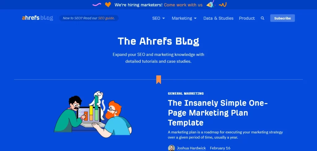 ahrefs blog