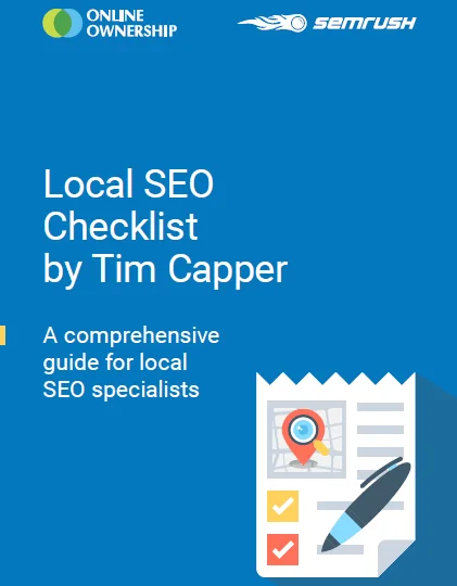 local SEO checklist by Tim Capper